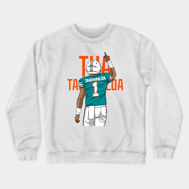 Tua Tagovailoa Crewneck Sweatshirt by mia_me